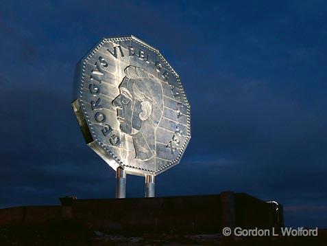 Big Nickel At Night_03492-4.jpg - Photographed at Sudbury, Ontario, Canada.